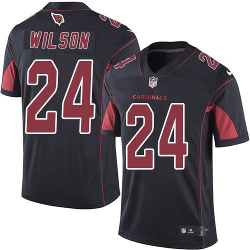 Nike Cardinals #24 Adrian Wilson Black Men's Stitched NFL Limited Rush Jersey